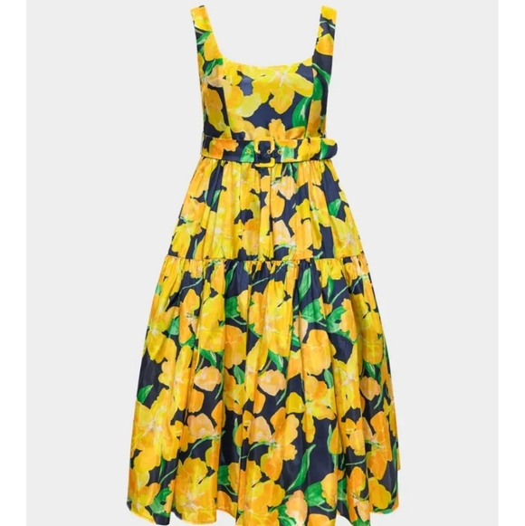 NEW Anthropologie Hutch Alice Fit & Flare Midi Dress Size 4P - Picture 4 of 16